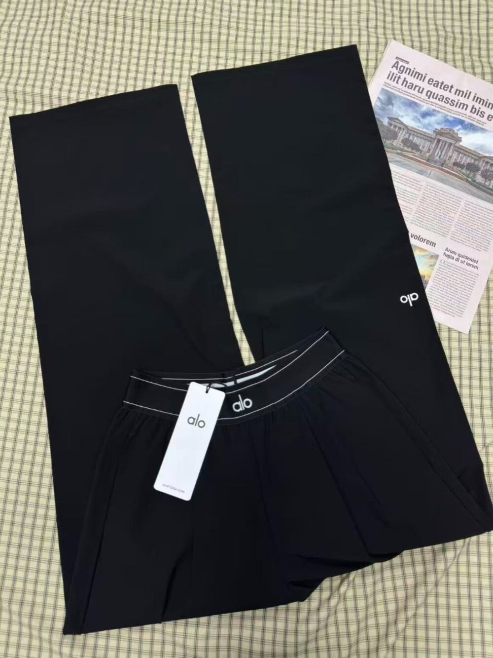 🎪ALO Yoga brand new Suit Up Trouser Black (Regular 30 inches) - Picture 6 of 8